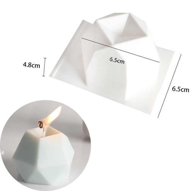 Silicone candle molds are a popular choice for candle-making because they are flexible, durable, and easy to use. Consider the size and shape of the candles you want to make and choose a mold that will accommodate your needs, Non-stick Bubble Cube Candles Silicone Mold 3D Aromathera