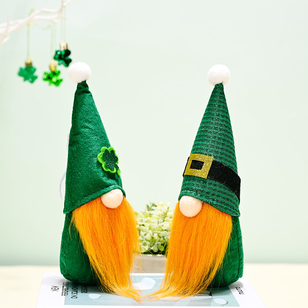 The Irish Festival With Green Figurines Gnome