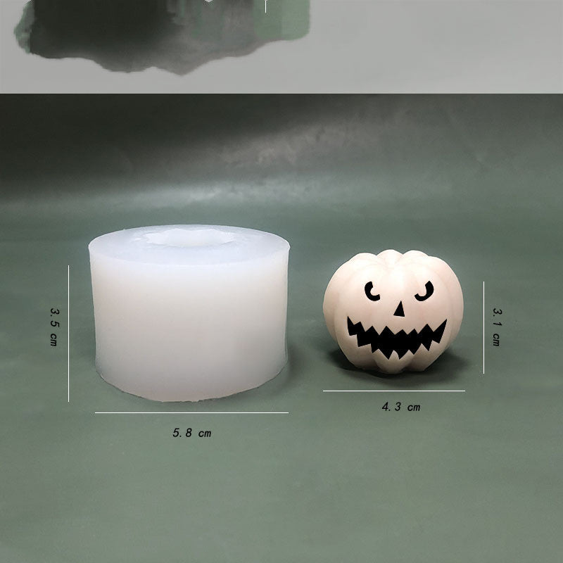 Halloween 3D Pumpkin Mousse Cake Chocolate Silicone Mold, Halloween Candles, Pumpkin Candles, Halloween Decoration