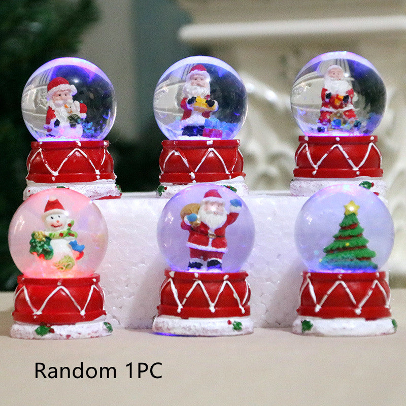 Resin Crystal Ball Decorations For Christmas Gifts, Christmas Ornaments, Christmas Decoration Items, Christmas Crystal ball, Christmas Gift