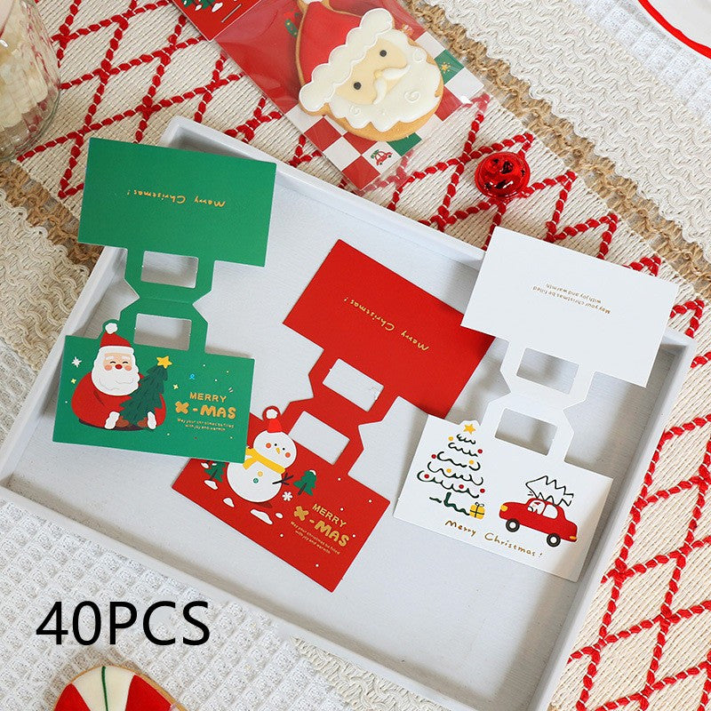 Christmas Biscuit Transparent Packaging Bag, Christmas Packaging Bag, Packaging Material, 