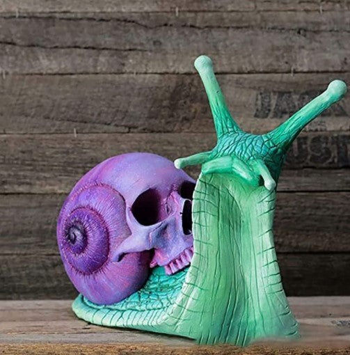 Snail Skull Sculpture Gothic Decoration, Halloween Decoration, Halloween Snail Skull, Halloween Sculpture Gothic, Halloween Decoration,