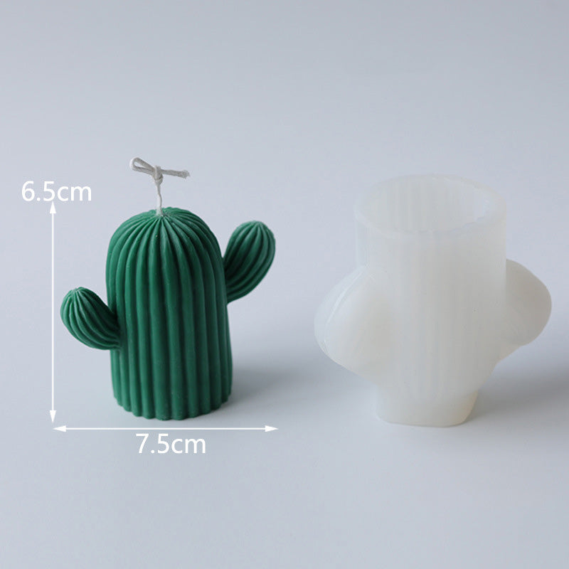 Cactus Shape Candles Mould Silicone Candle Mold Aromatherapy Plaster Handmade Making Kit Soap Crafts Mold DIY Gifts Home Decor, Silicone candle molds, Pillar candle molds, Cylinder candle molds, Sphere candle molds, Pyramid candle molds, Square candle molds, Hexagon candle molds, Octagon candle molds, Flower candle molds, Heart candle molds, Star candle molds, Christmas tree candle molds, Halloween pumpkin candle molds, Easter egg candle molds,