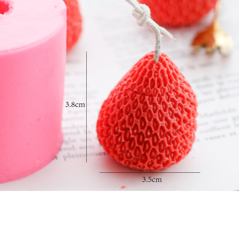 Strawberry Candle Silicone Mold Candle Decoration Mold, Silicone candle molds, Christmas tree candle molds, Halloween pumpkin candle molds, Easter egg candle molds, Animal candle molds, Sea creature candle molds, Fruit candle molds, Geometric candle molds, Abstract candle molds, DIY candle making molds,