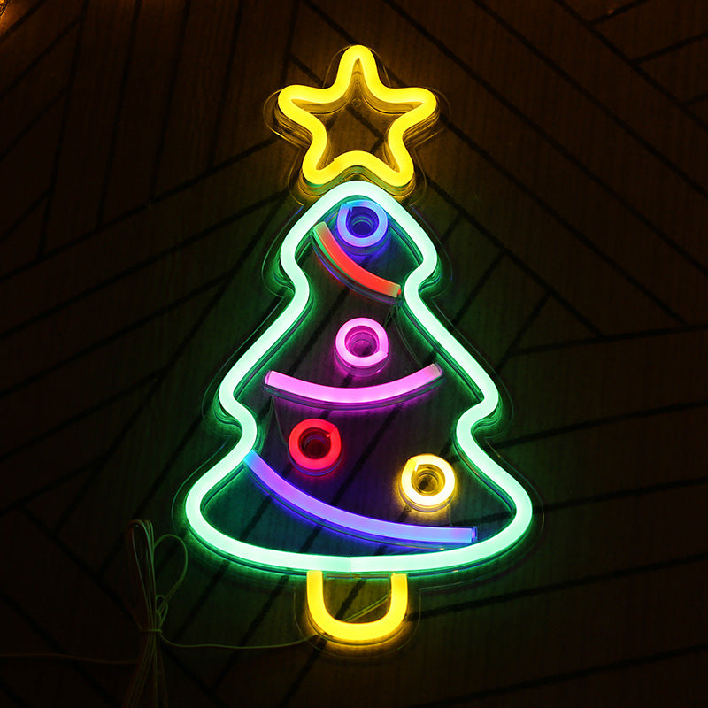 LED Lights Christmas Acrylic Neon Decorations Festival Lights