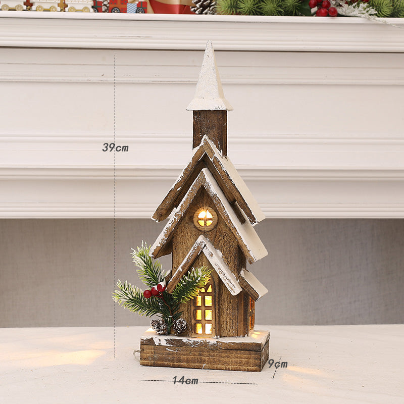 Christmas Decorations Wooden House Castle With Lights Ornaments, Outdoor and Indoor Christmas decorations Items, Christmas ornaments, Christmas tree decorations, salt dough ornaments, Christmas window decorations, cheap Christmas decorations, snowmen, and ornaments.