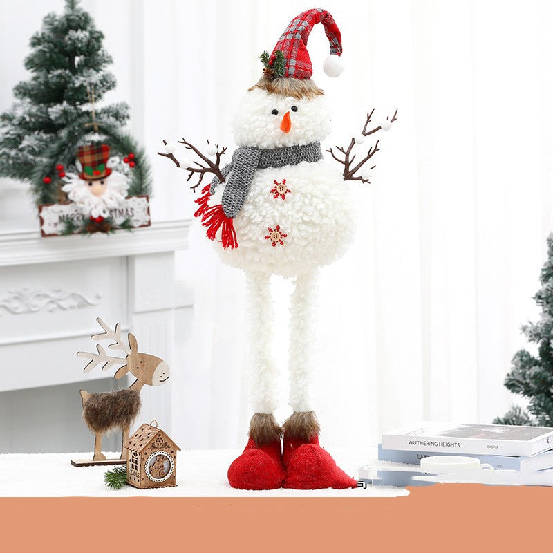 Christmas Elk Standing Christmas Tree Snowman Doll Ornament, Outdoor and Indoor Christmas decorations Items, Christmas ornaments, Christmas tree decorations, salt dough ornaments, Christmas window decorations, cheap Christmas decorations, snowmen, and ornaments.