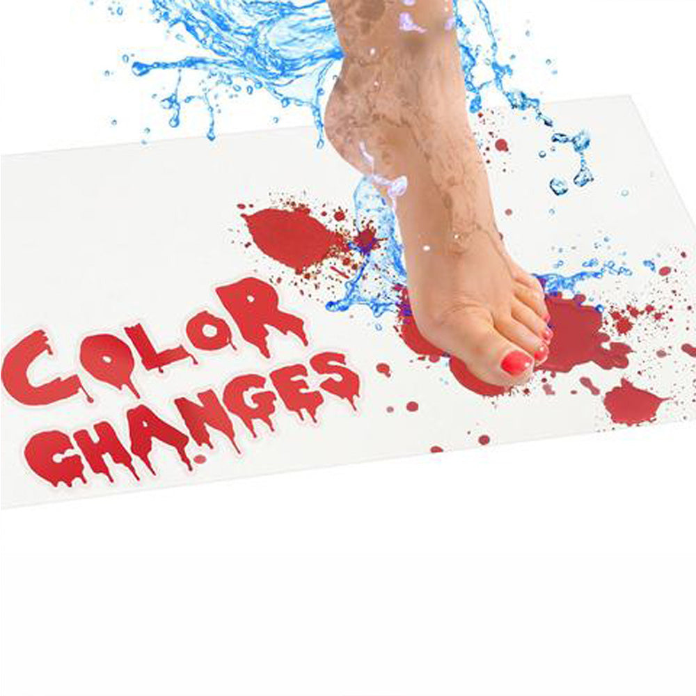 Color Changing Halloween Blood Novelty Bathroom Mat , Halloween Decoration, Door mat   