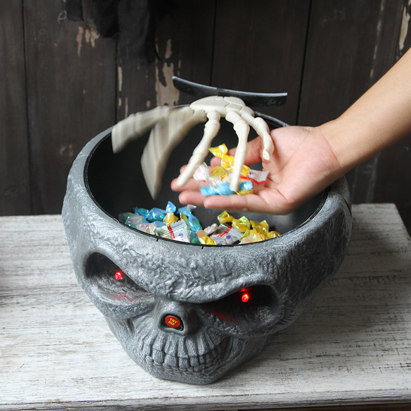 Electric Halloween Decoration Ghost Hand Candy Bowl, Halloween Decoration, Decoration, Halloween  