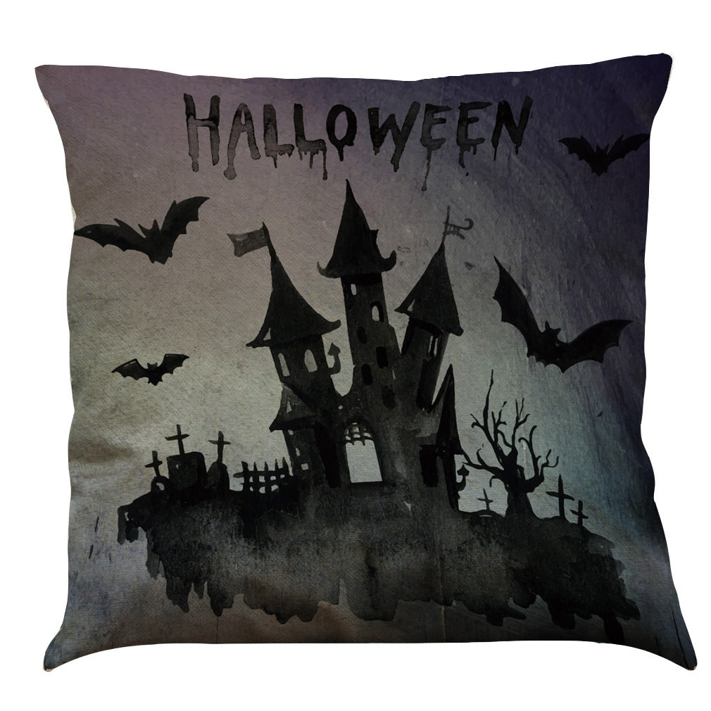 Halloween Cotton Linen Sofa Car Cushion Pillowcase, Pumpkin lanterns, Jack o Lanterns, Halloween Lights, Halloween Decoration Ornaments, Halloween inflatables, carved pumpkins, Halloween wreaths, Halloween Candles.