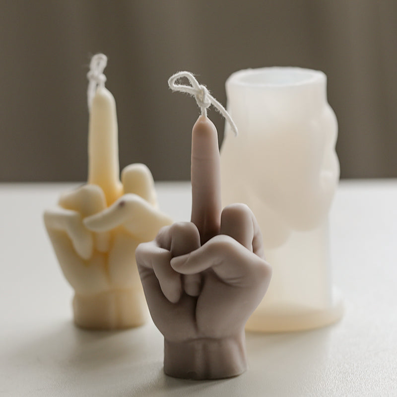 Middle Finger Scented Candle DIY Mold, Silicone candle molds, Christmas tree candle molds, Halloween pumpkin candle molds, Easter egg candle molds, Animal candle molds, Sea creature candle molds, Fruit candle molds, Geometric candle molds, Abstract candle molds, DIY candle making molds,