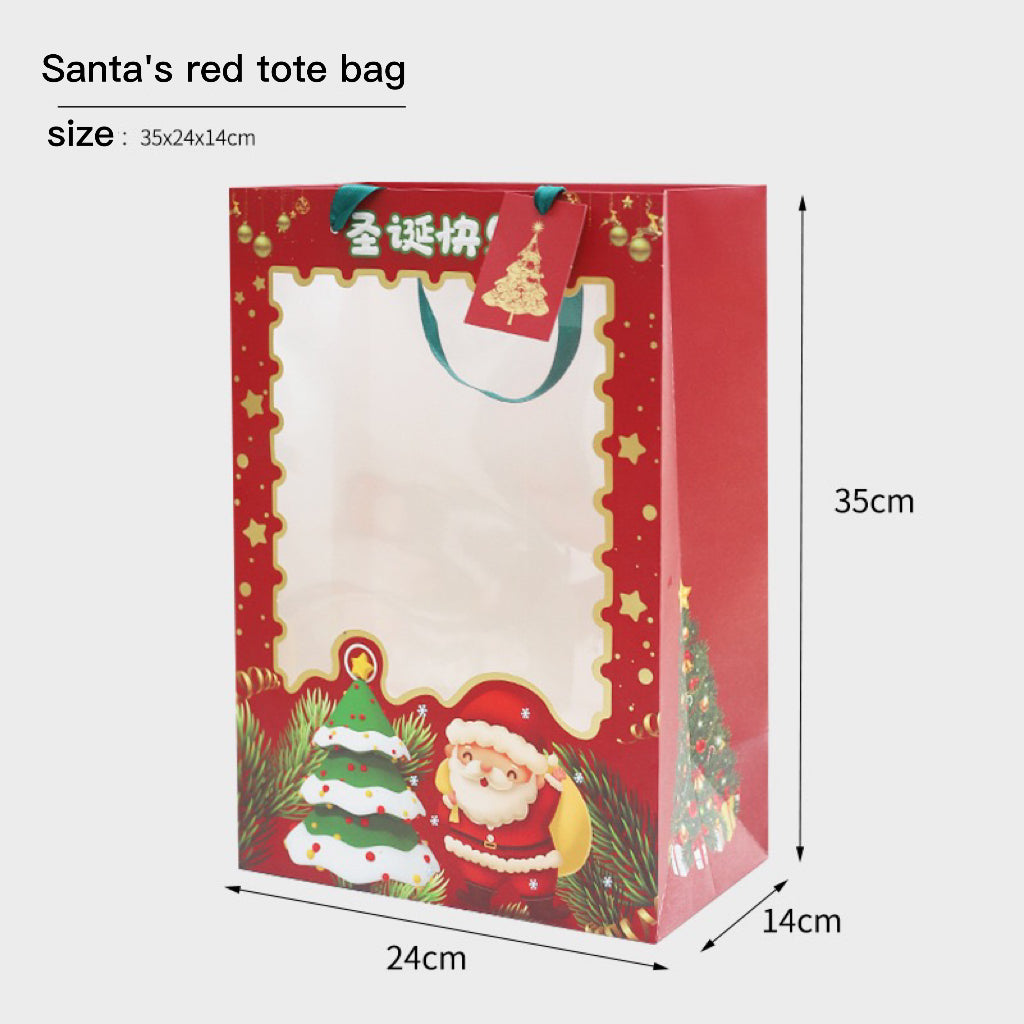 Large Christmas Tote Bag, Christmas Gift Bag, Christmas Decoration