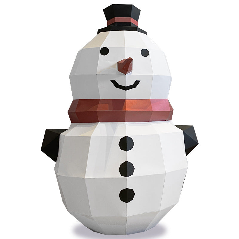 Christmas Cute Snowman Large Origami Origami, Craft Snowman, Christmas Decoration, Christmas Ornaments, Snowman