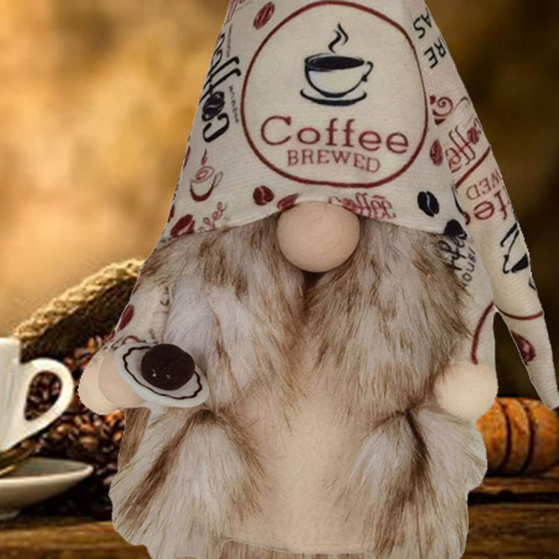Coffee gnome, gnome coffee, gnome drinking coffee, gnome with coffee, gnome Starbucks, Coffee Gnome Plush, Gnome Coffee Mug, 