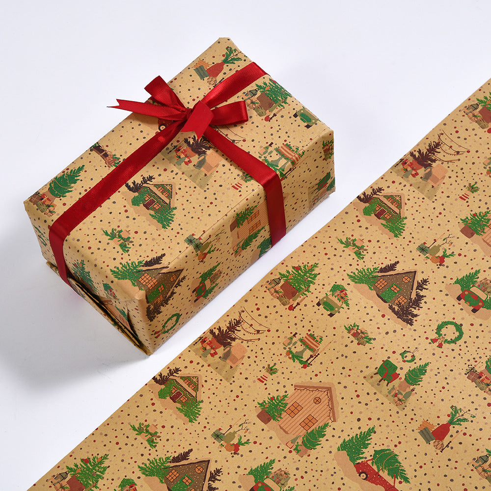 Christmas Gift Wrapping Paper Exquisite Cartoon, Christmas Gift Wraooung Paper, Christmas Decoration Paper, Gift Wrapping Paper, Xmas Decoration, christmas shop, cheap christmas decorations, hallmark ornaments 2021, christmas items, diy christmas decorations