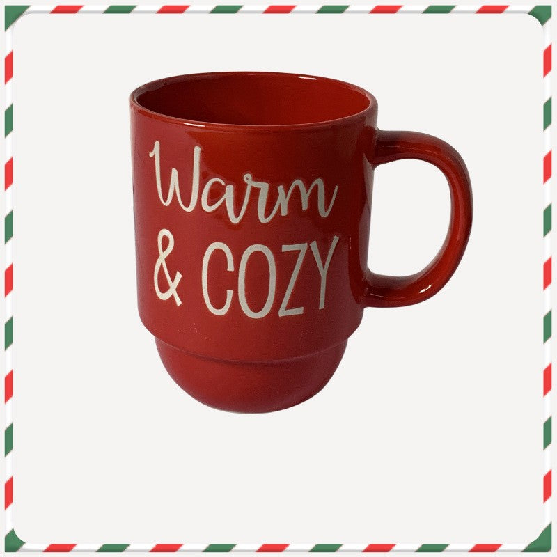 Creative Cute Cartoon Snowman Santa Claus Ceramic Cup Christmas Mug Small Gifts, christmas coffee cups, Christmas Cups, gingerbread mugs, Christmas Tea Cups, Xmas Mug, 