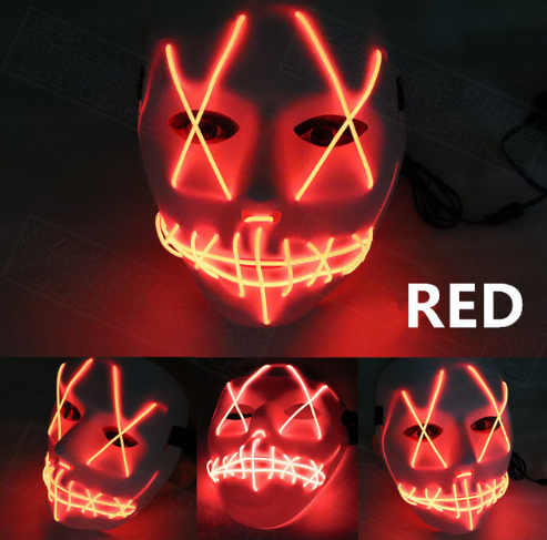 Halloween Led Glowing Full Face Mask, Funny Glowing Masks, Halloween Horror Mask, Halloween LED Full Mask, Skull LED Mask, Animal Mask, Costumes Props Mask, Halloween Masks For Sale, Halloween Masks Near Me, Halloween Mask Micheal Myers, Halloween Mask Store