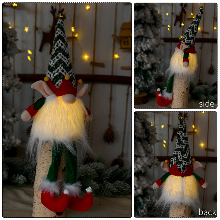 Lighted Gnomes With Christmas Elf With Lights - Decognomes