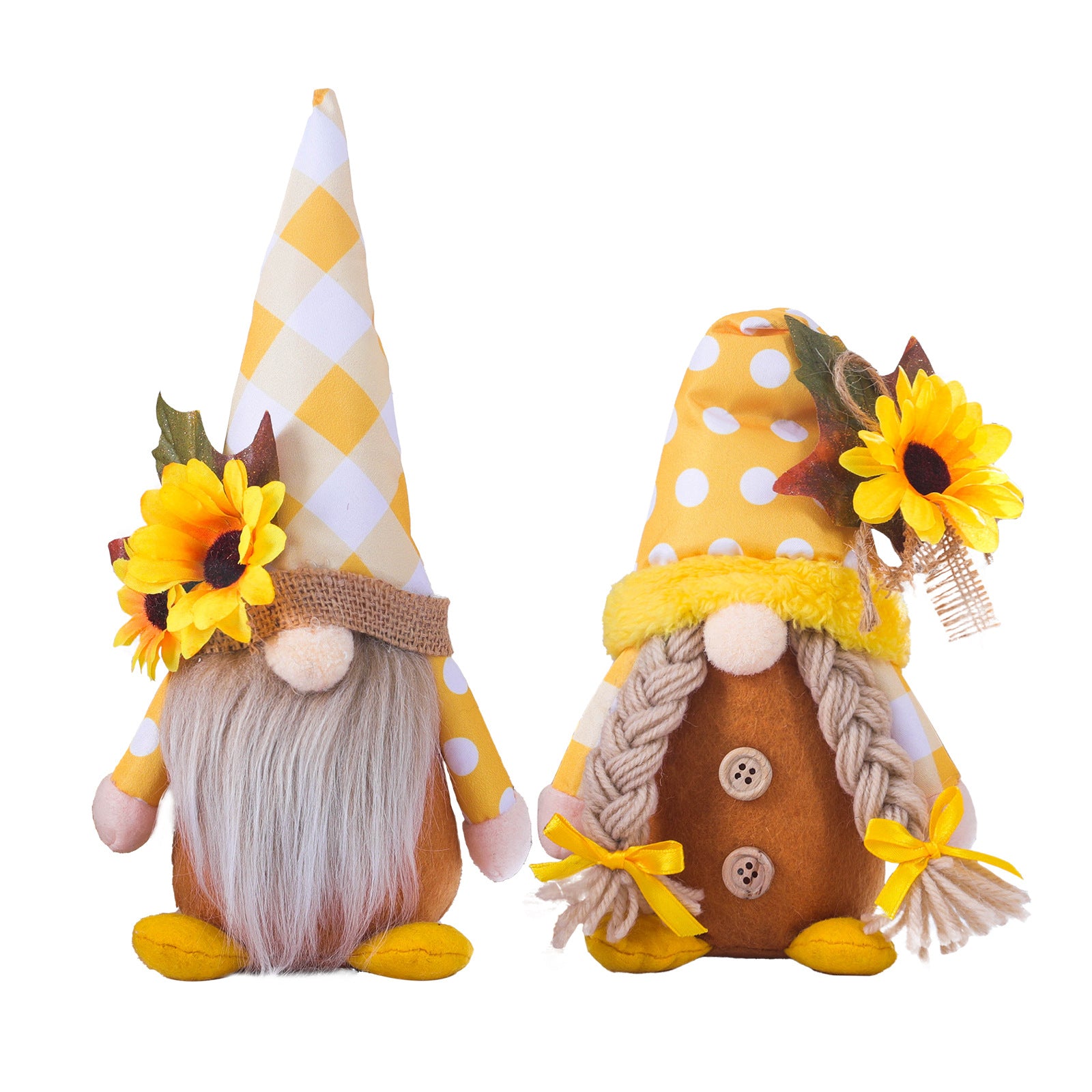 Sunflower Decoration Doll Ornaments Props Supplies, Sunflower Gnomes