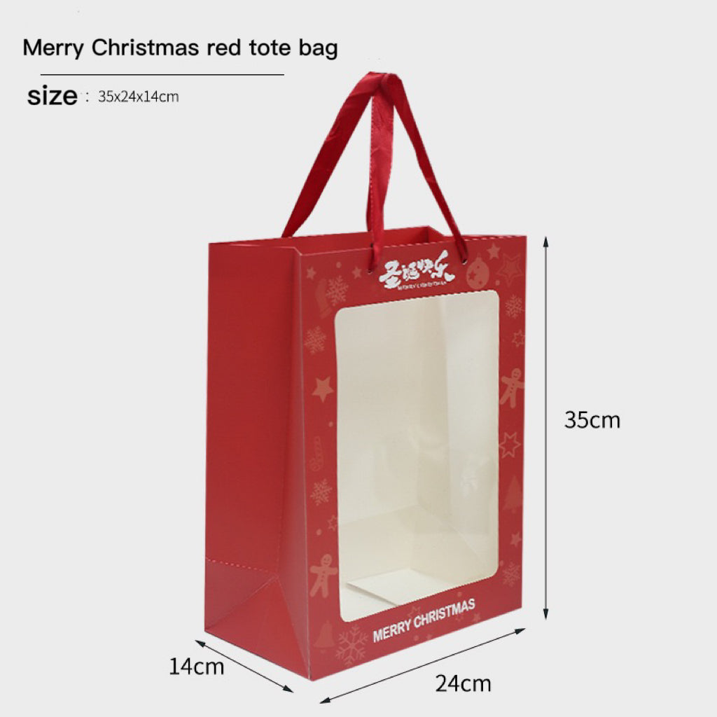 Large Christmas Tote Bag, Christmas Gift Bag, Christmas Decoration