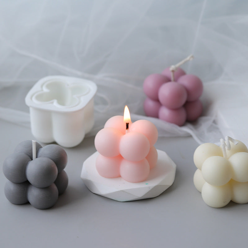 Aromatherapy Candle Mold Ball Diy Material Silicone, Cube Candle, Silicone candle molds, Christmas tree candle molds, Halloween pumpkin candle molds, Easter egg candle molds, Animal candle molds, Sea creature candle molds, Fruit candle molds, Geometric candle molds, Abstract candle molds, DIY candle making molds,