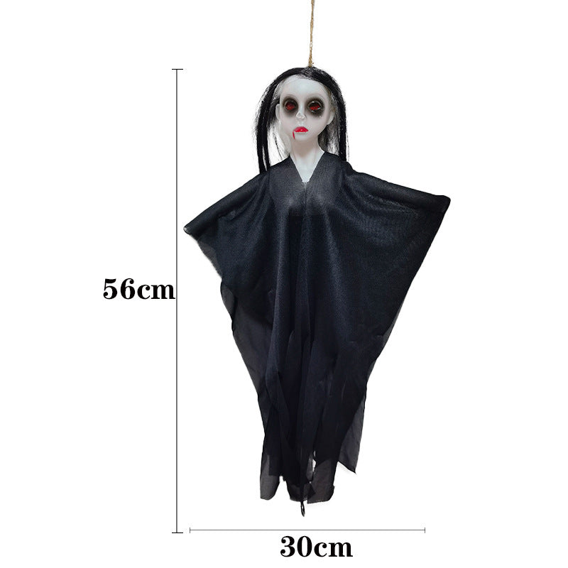 halloween decoration, halloween decorations outdoor, diy halloween decorations, halloween inflatables, carved pumpkin, halloween wreath, home depot skeleton, home depot halloween, halloween door decorations, halloween decorations indoor, cheap halloween decorations, halloween party decorations, scary halloween decorations, halloween blow ups, halloween yard decorations, vintage halloween decorations, pumpkin decorations, Horror White and Black Hanging Ghost Decoration Props