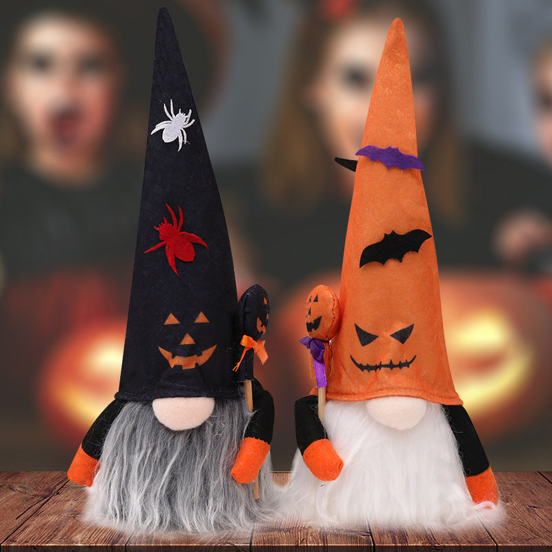Halloween Decorative Items With Lights Plush Doll Ornaments