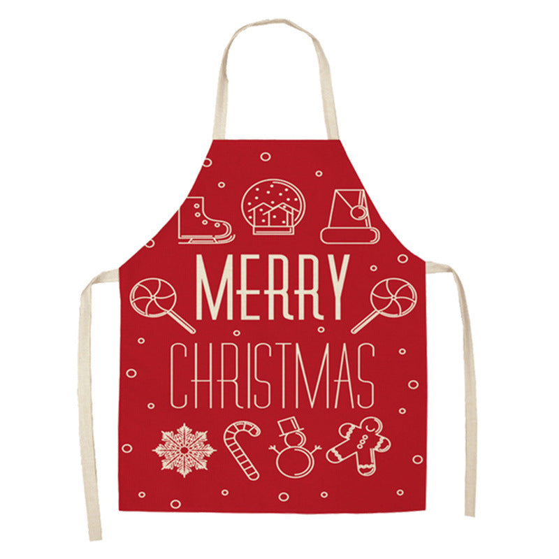 Christmas Festival Snowman Linen Apron, Outdoor and Indoor Christmas decorations Items, Christmas ornaments, Christmas tree decorations, salt dough ornaments, Christmas window decorations, cheap Christmas decorations, snowmen, and ornaments.