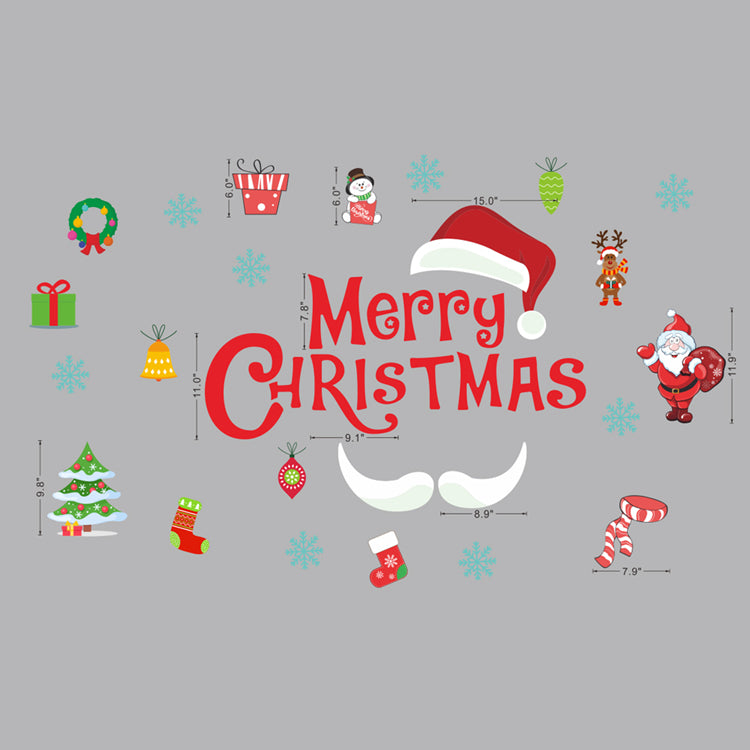 Decorative Wall Stickers For Christmas And Happy Holidays, Christmas Sticker, Christmas Wall Sticker, Christmas Decoration Items, Christmas Decoration Wall Stickers