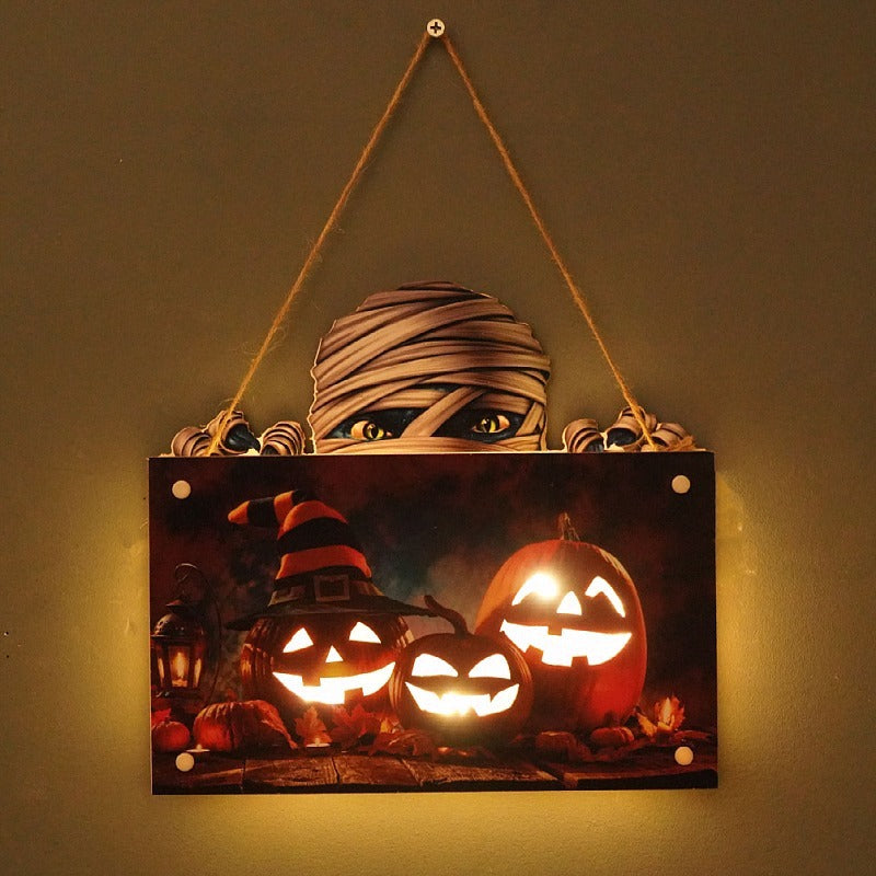 Halloween House Sign Ambient Night Light, Halloween House Light, hall9oween Night light, halloween Decoration 