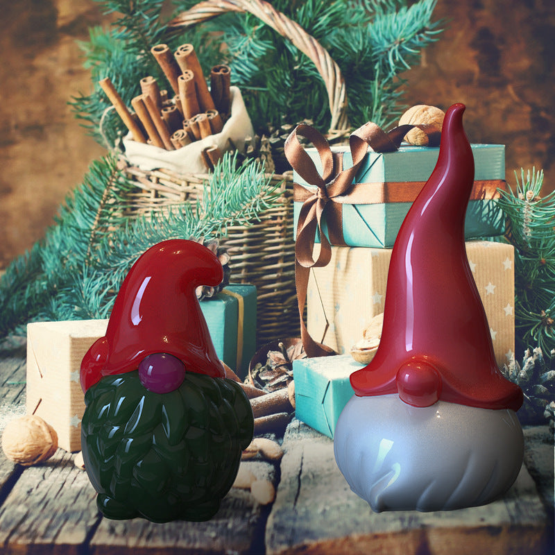 Crystal Gel Drop Stereo Christmas Series, Christmas Gnomes Mold, Gnomes Mold, 