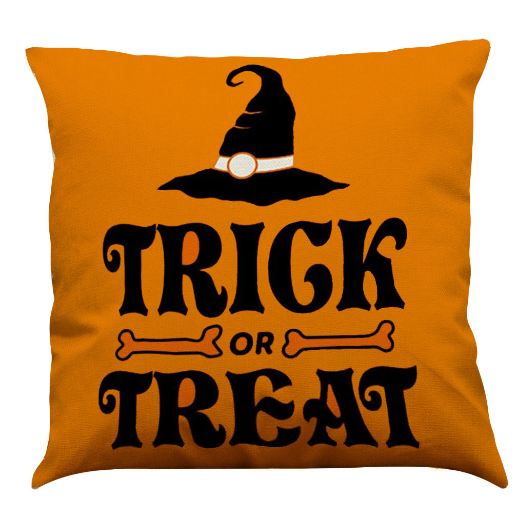 Halloween Cotton Linen Sofa Car Cushion Pillowcase, Pumpkin lanterns, Jack o Lanterns, Halloween Lights, Halloween Decoration Ornaments, Halloween inflatables, carved pumpkins, Halloween wreaths, Halloween Candles.