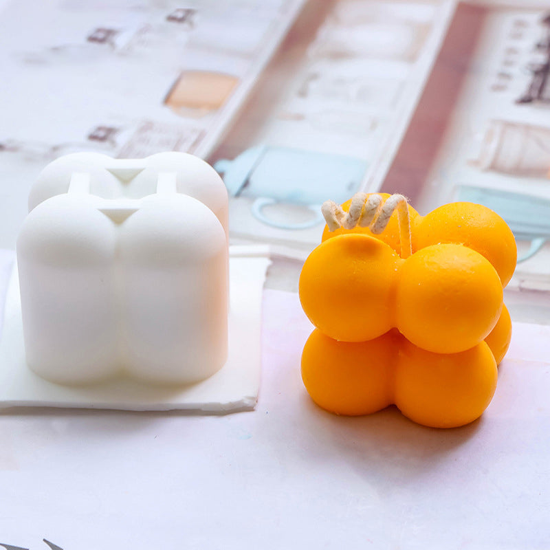 Aromatherapy Candle Mold Ball Diy Material Silicone, Cube Candle, Silicone candle molds, Christmas tree candle molds, Halloween pumpkin candle molds, Easter egg candle molds, Animal candle molds, Sea creature candle molds, Fruit candle molds, Geometric candle molds, Abstract candle molds, DIY candle making molds,