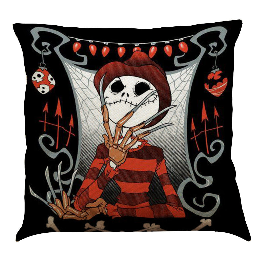 Halloween Cotton Linen Sofa Car Cushion Pillowcase, Pumpkin lanterns, Jack o Lanterns, Halloween Lights, Halloween Decoration Ornaments, Halloween inflatables, carved pumpkins, Halloween wreaths, Halloween Candles.