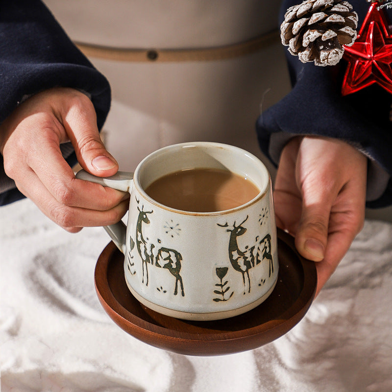 christmas coffee cups, Christmas Cups, gingerbread mugs, Christmas Tea Cups, Xmas Mug, Ceramic Cups, Pottery Cups,