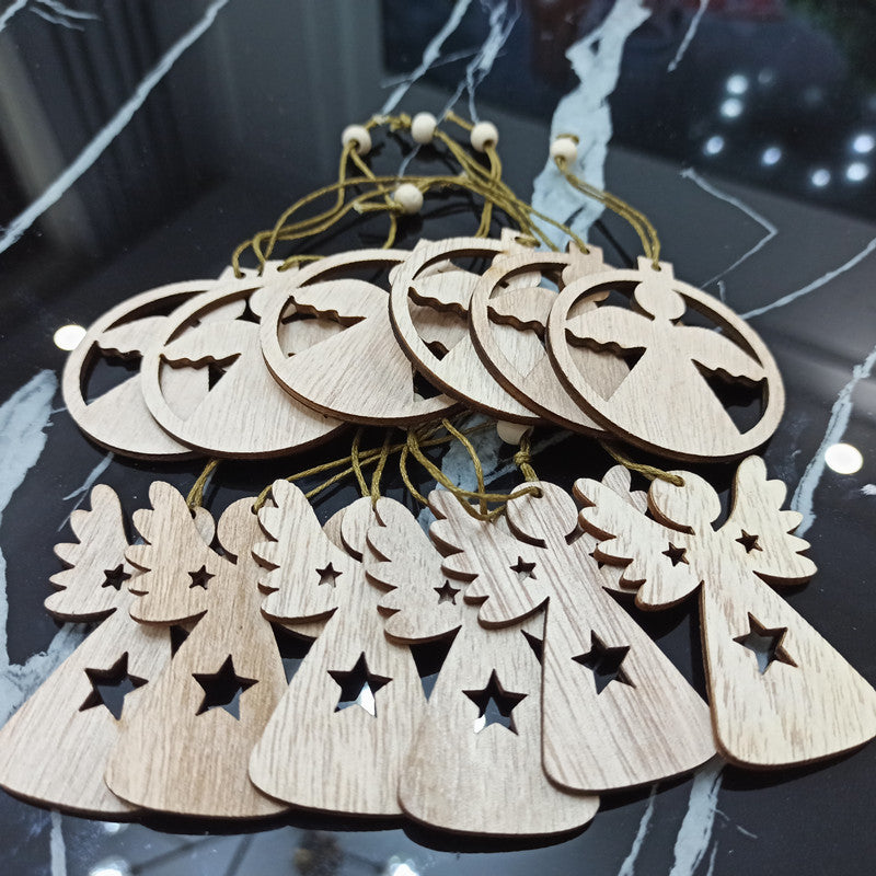 Wooden Hollow Snowflake Pendant On Christmas Day, Outdoor and Indoor Christmas decorations Items, Christmas ornaments, Christmas tree decorations, salt dough ornaments, Christmas window decorations, cheap Christmas decorations, snowmen, and ornaments.