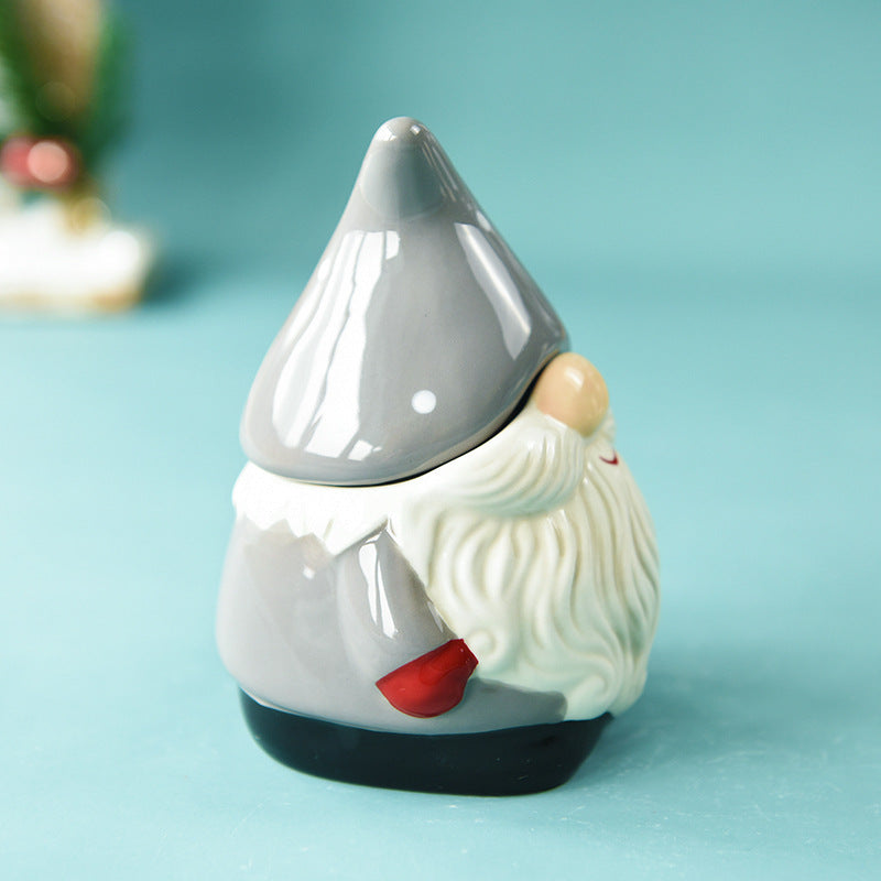 Creative Ceramic Gnome Seasoning Jar, Gnomes Jar, Ceramic Gnome Jar, Christmas Gnomes, Christmas Decoration Gnomes, Xmas Gnomes, Santa Gnomes, DIY gnomes, Gnome Christmas Tree, Nordic gnomes, Tomato Cage Gnomes, Plush Gnomes, 