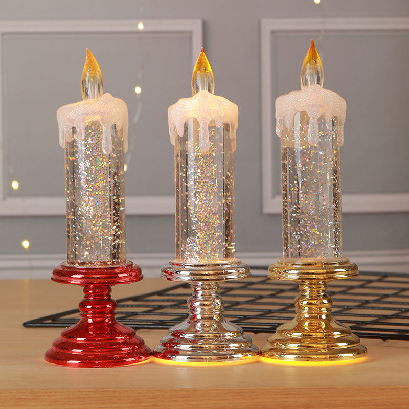 New Year Christmas LED Electronic Sequin Candle Lights, Decognomes Sells Christmas candles, window candles, advent candles, Christmas candle holder, Christmas window candles, Christmas tree candles, Christmas wax melts, Christmas scented candles and electric window candles.