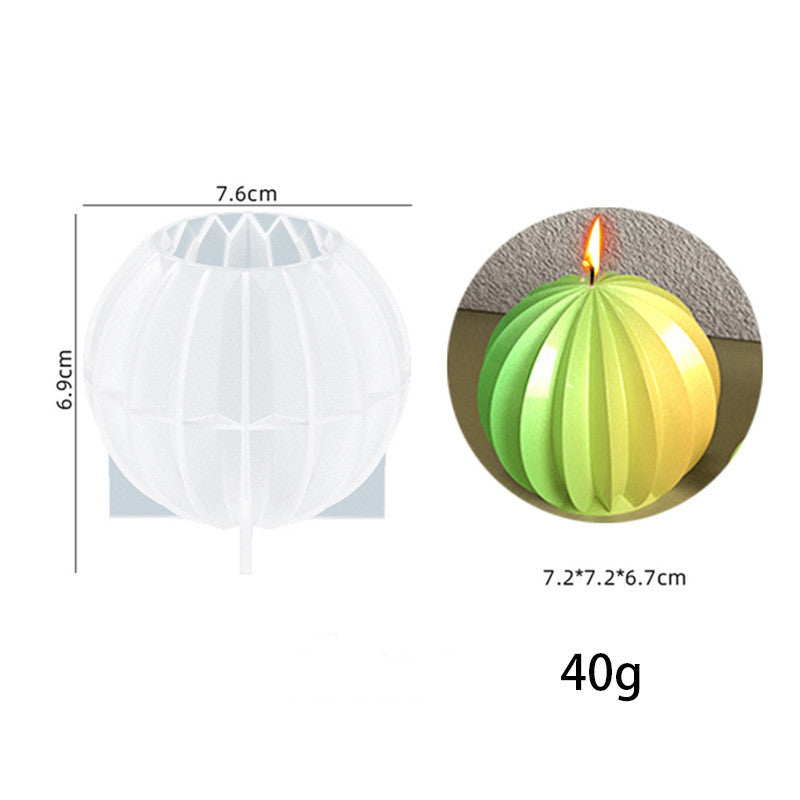 Silicone Candle Round Ball Diffuser Stone Ornament Mold, Silicone candle molds, Christmas tree candle molds, Halloween pumpkin candle molds, Easter egg candle molds, Animal candle molds, Sea creature candle molds, Fruit candle molds, Geometric candle molds, Abstract candle molds, DIY candle making molds,