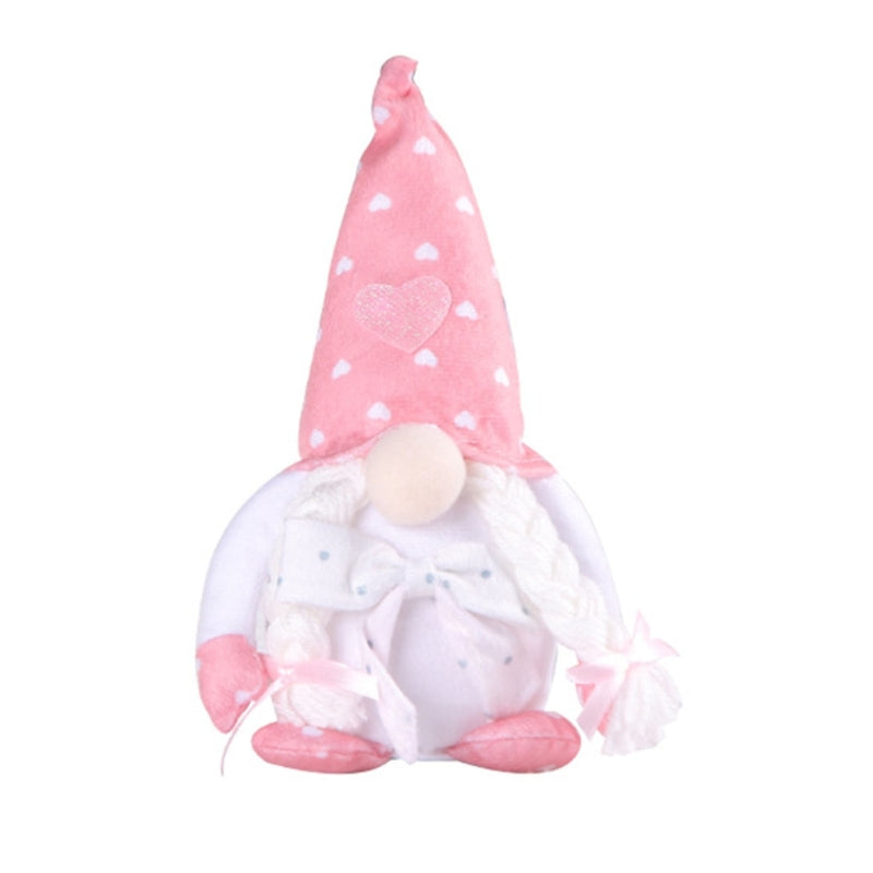 Gnomes With LED Light Decorations Plush Spring, Mothers Day Gnomes, Valentines Day Gnome, Couple Gnomes