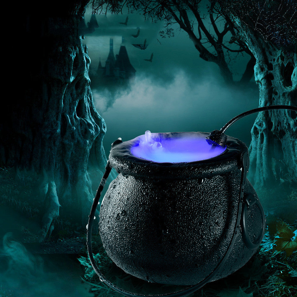 Halloween Mist Maker Indoor Fountain Horror Atmosphere Fogs Maker Small Pond Fogs Machine Atomizer Air Humidifier Holiday Decor