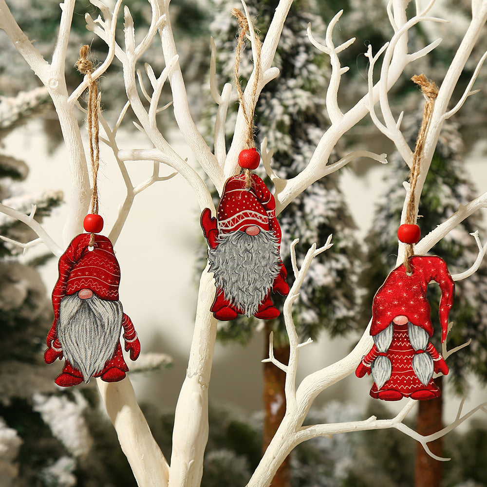 Christmas Gnomes Wooden Board Pendant, Christmas Gnomes, Christmas Decoration Gnomes, Xmas Gnomes, Santa Gnomes, DIY gnomes, Gnome Christmas Tree, Nordic gnomes, Tomato Cage Gnomes, Plush Gnomes