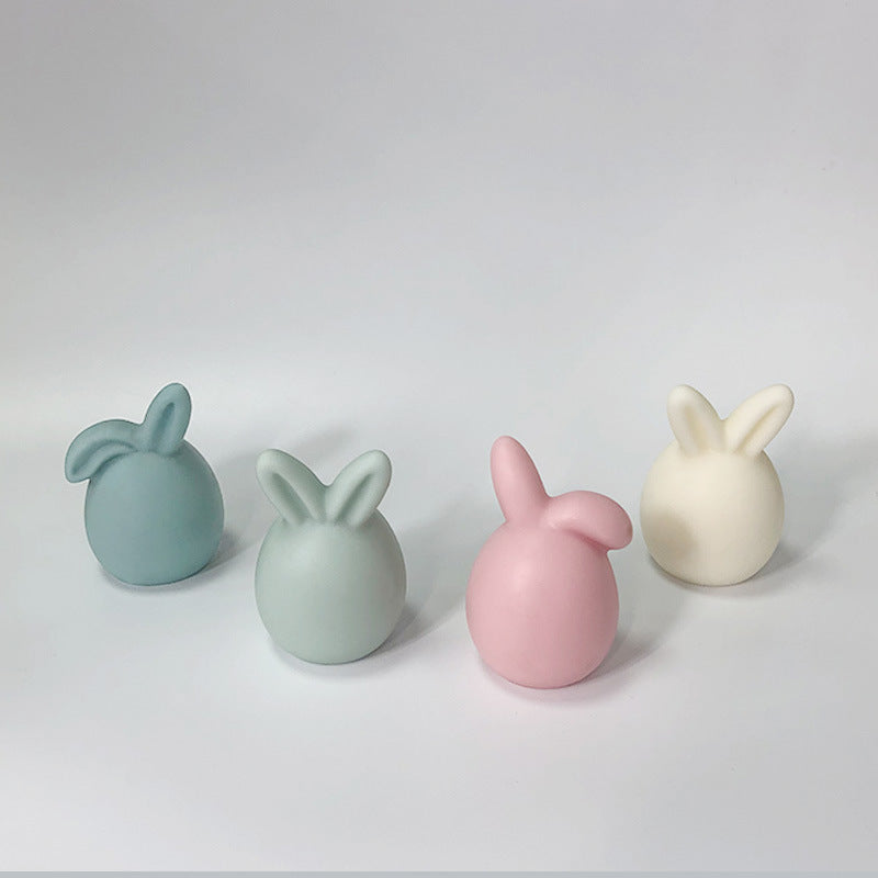 Easter Faceless Rabbit Head Baking Cake Mold DIY Aromatherapy Candle, Silicone candle molds, Christmas tree candle molds, Halloween pumpkin candle molds, Easter egg candle molds, Animal candle molds, Sea creature candle molds, Fruit candle molds, Geometric candle molds, Abstract candle molds, DIY candle making molds,