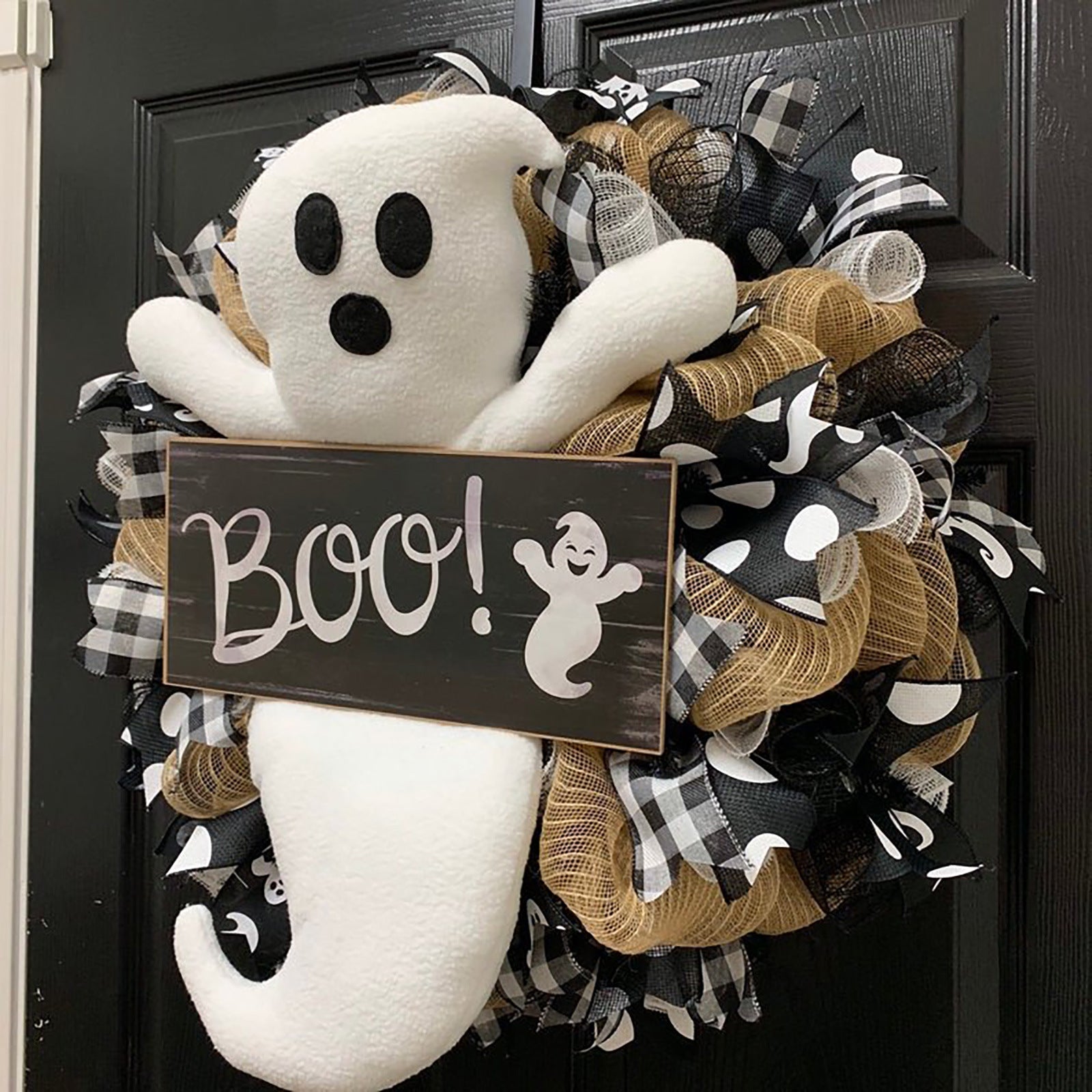 New Product Halloween Ghost Garland Cute Boo, Boo Decoration, Boo Garland, Boo Wreath, Halloween Decoration, halloween Wreath, halloween Garland