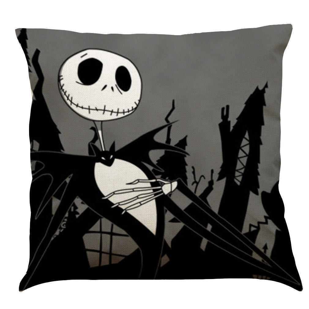 Halloween Cotton Linen Sofa Car Cushion Pillowcase, Pumpkin lanterns, Jack o Lanterns, Halloween Lights, Halloween Decoration Ornaments, Halloween inflatables, carved pumpkins, Halloween wreaths, Halloween Candles.