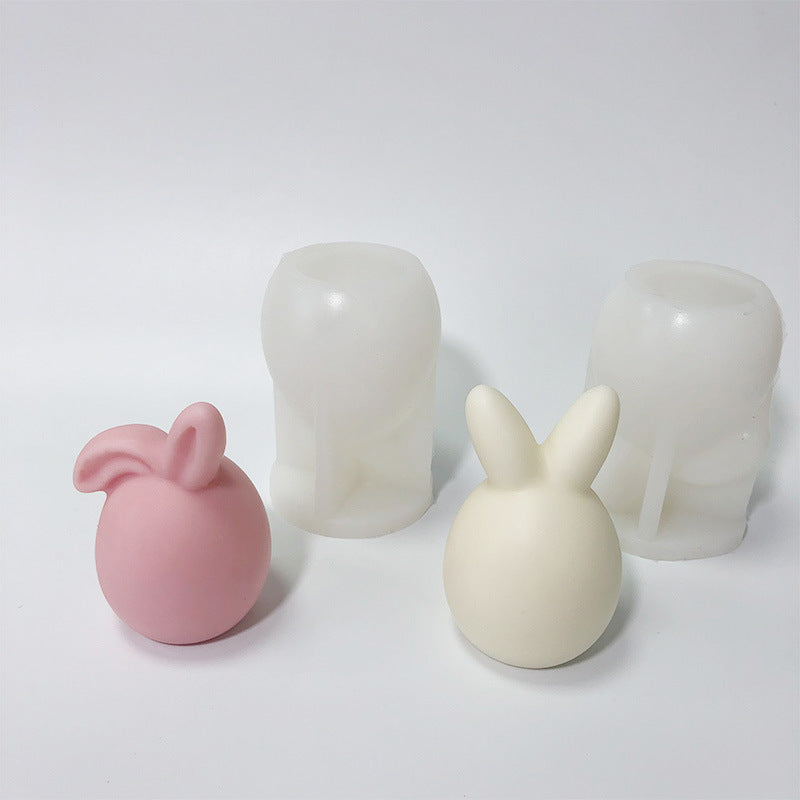 Easter Faceless Rabbit Head Baking Cake Mold DIY Aromatherapy Candle, Silicone candle molds, Christmas tree candle molds, Halloween pumpkin candle molds, Easter egg candle molds, Animal candle molds, Sea creature candle molds, Fruit candle molds, Geometric candle molds, Abstract candle molds, DIY candle making molds,