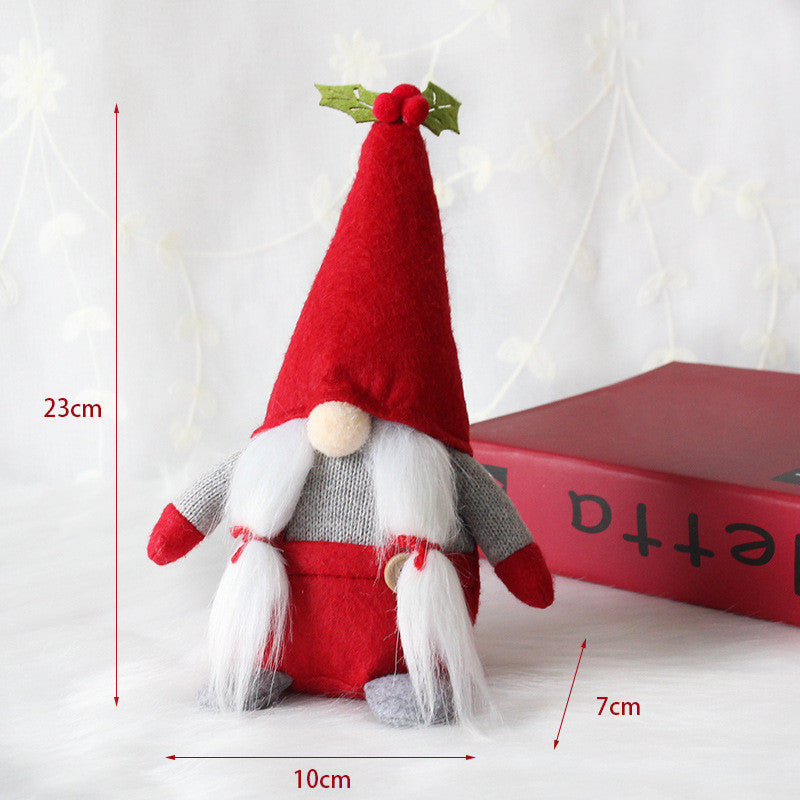 Long Leg Red and White Standing Pose Christmas Gnome