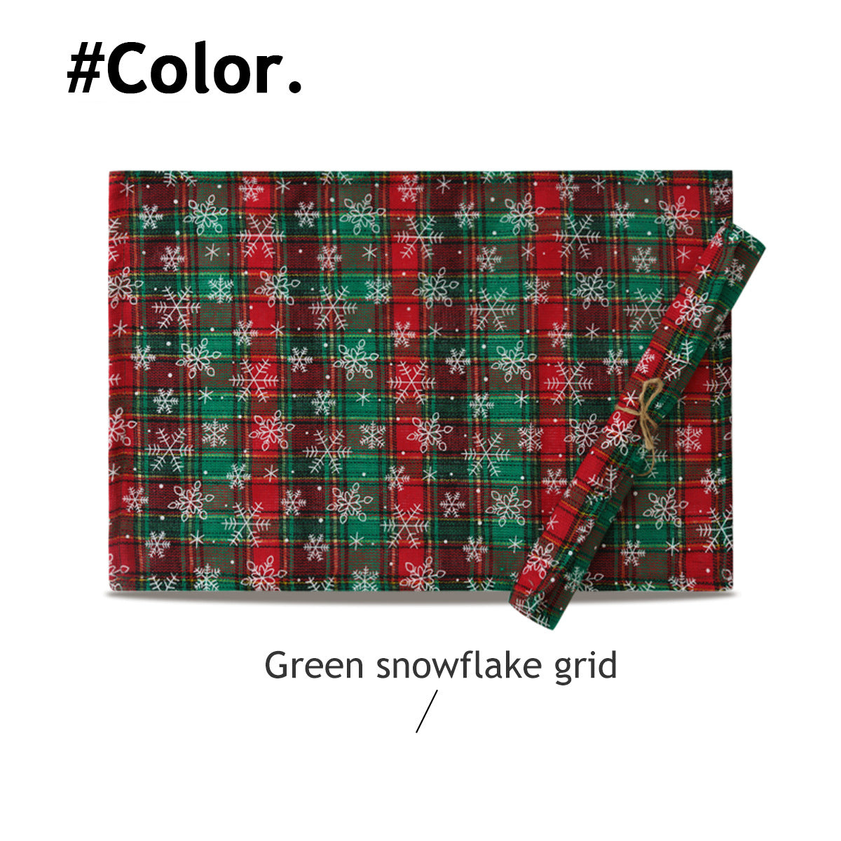 Christmas Series New Year Cloth Plaid Table Flag Insulation Pad, Outdoor and Indoor Christmas decorations Items, Christmas ornaments, Christmas tree decorations, salt dough ornaments, Christmas window decorations, cheap Christmas decorations, snowmen, and ornaments.