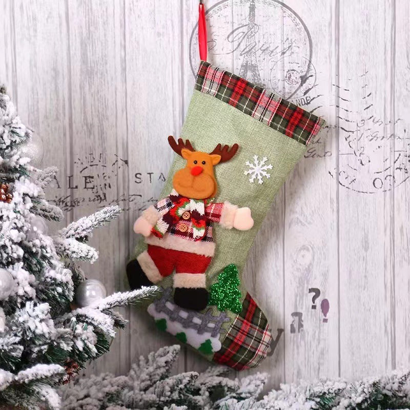 Snowman Deer Christmas Stockings Pendant, Outdoor and Indoor Christmas decorations Items, Christmas ornaments, Christmas tree decorations, salt dough ornaments, Christmas window decorations, cheap Christmas decorations, snowmen, and ornaments.