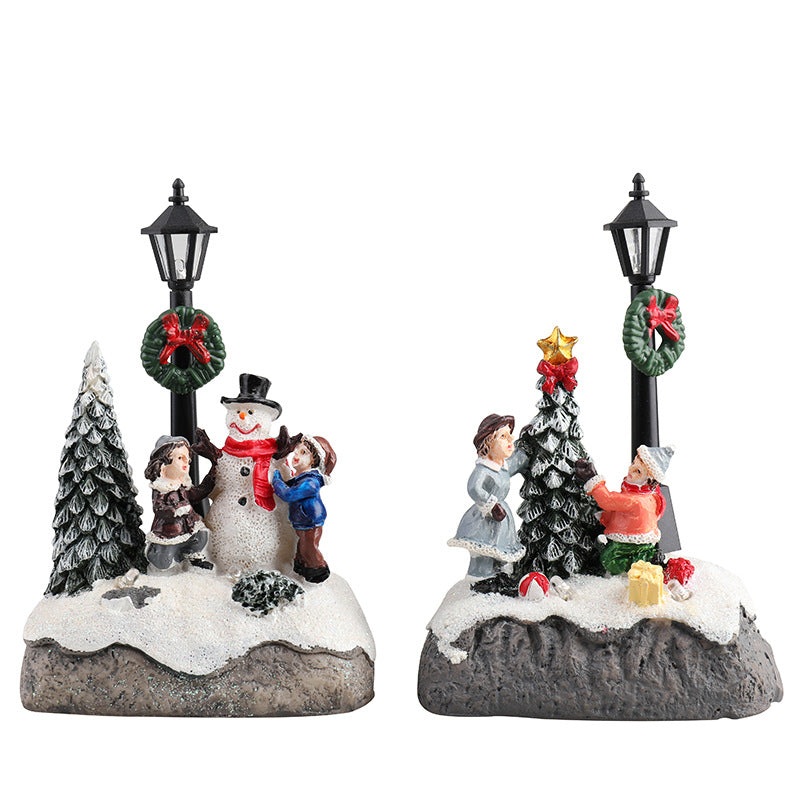 Christmas Micro Landscape Modeling Ornament, Outdoor and Indoor Christmas decorations Items, Christmas ornaments, Christmas tree decorations, salt dough ornaments, Christmas window decorations, cheap Christmas decorations, snowmen, and ornaments.